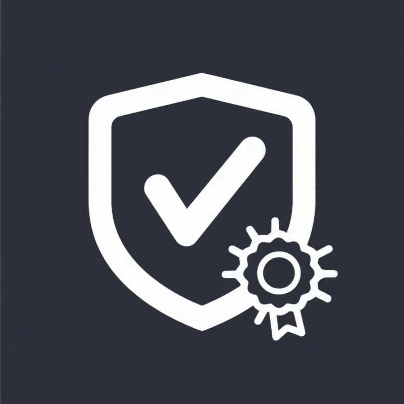 象征官方认证和信任的盾牌图标